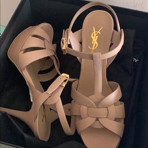 Classic sexy ysl heels in nude/light pink s. 37.5!